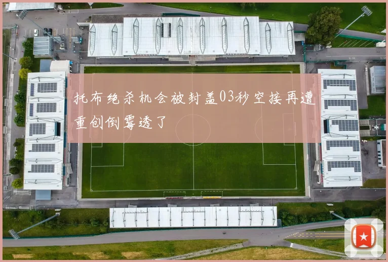 托布绝杀机会被封盖03秒空接再遭重创倒霉透了